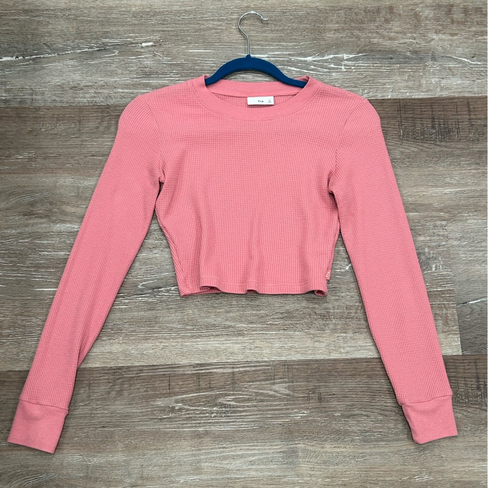 TNA Cropped Longsleeve Waffle knit